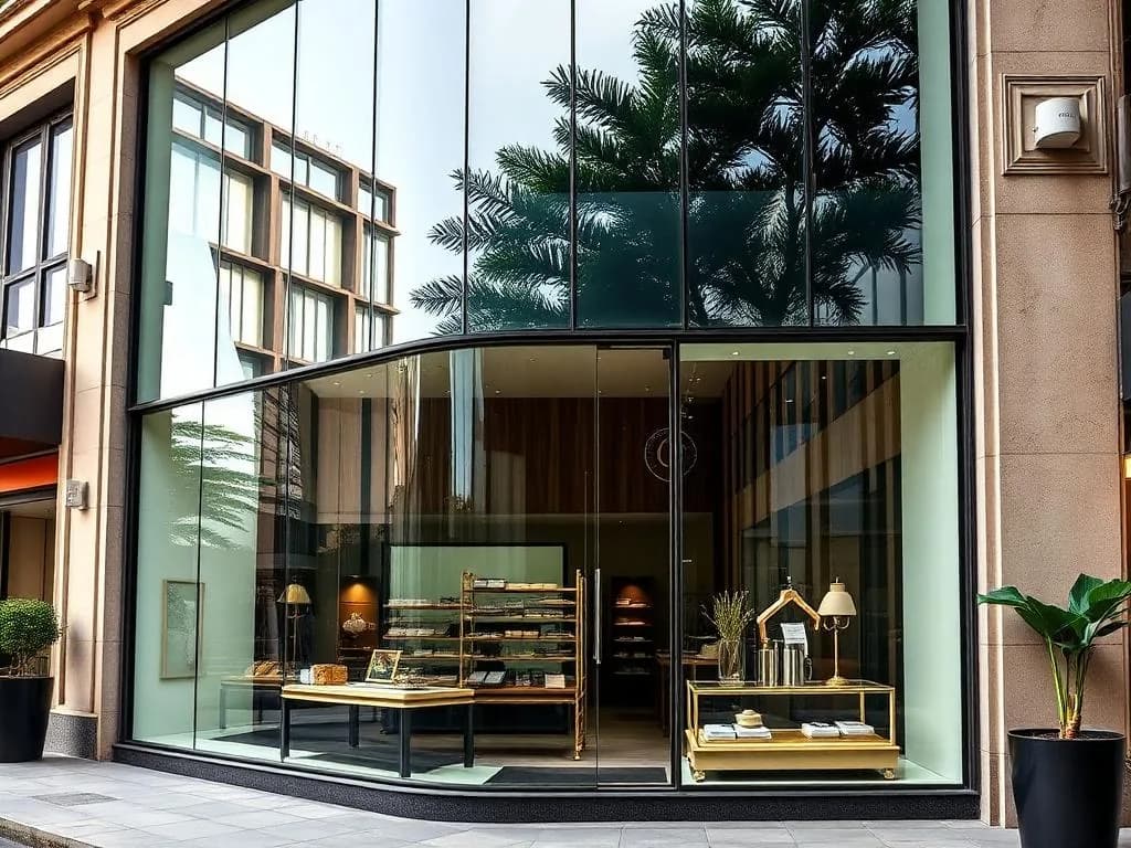 Fachada em ACM com Vitrine